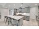 Spacious kitchen features gray cabinets, stainless appliances, an island with bar seating at 3018 Trace Meadow Ct # 125, York, SC 29745