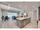 Open-concept kitchen with island opens up to the living and dining area at 3018 Trace Meadow Ct # 125, York, SC 29745