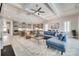 Open-concept living area with fireplace and seamless flow into kitchen at 3018 Trace Meadow Ct # 125, York, SC 29745