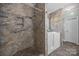 This bathroom includes tile walls and flooring, and a walk-in shower at 315 Talon Dr, Salisbury, NC 28147