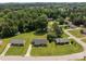 Picturesque aerial view of homes with mature trees, and large yards at 416 Park Ave, Granite Quarry, NC 28072