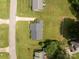 Aerial view of a home and it's surroundings, showing the roof and landscaping at 416 Park Ave, Granite Quarry, NC 28072