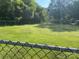 Large grassy backyard, partially fenced with trees at 4303 Grier St, Gastonia, NC 28056