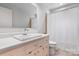 Cozy bathroom with a toilet, shower with curtain, and sink with vanity at 109 Joe Teague Rd, Hickory, NC 28601