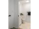This bathroom offers a toilet, towel rack, and vanity at 1919 Gay St, Statesville, NC 28625