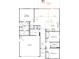 Detailed floor plan showcasing the layout of the primary bedroom, kitchen, and garage at 2179 Norwood Ct, Denver, NC 28037