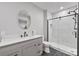 Modern bathroom with large walk-in shower, sleek vanity, and elegant fixtures at 330 Waters Rd, Salisbury, NC 28146