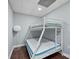 Basement bedroom featuring bunk beds and a modern light at 330 Waters Rd, Salisbury, NC 28146