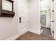 Hallway with a view to the bathroom featuring a shower stall at 4033 Hilton Lake Rd, Kannapolis, NC 28083