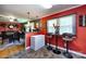 Open kitchen and dining area with a breakfast bar, creating an ideal space for entertaining at 6421 Hidden Forest Dr, Charlotte, NC 28213