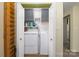 Convenient laundry area with side by side washer and dryer at 164 Pleasant Creek Dr, Cleveland, NC 27013
