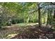 Large, open backyard with mature trees providing shade and a natural setting for outdoor activities at 404 Community St, Rock Hill, SC 29730