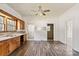 Cozy kitchen with wood cabinets and double sink at 404 Community St, Rock Hill, SC 29730
