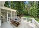 Wonderful deck area with an outdoor table, perfect for enjoying meals and nature at 480 Robinson Rd, Mooresville, NC 28117