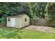 Small storage shed in the backyard at 5126 Unaka Ave, Charlotte, NC 28205