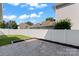 Backyard patio with grass and a privacy fence at 17514 Harbor Walk Dr, Cornelius, NC 28031