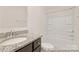 Bathroom featuring granite vanity, modern fixtures, and a shower-tub combo at 6017 Santee River Way # 40, Belmont, NC 28012