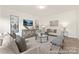 Tastefully decorated living room features hardwood floors, neutral walls, modern furniture, and plenty of space to relax at 6017 Santee River Way # 40, Belmont, NC 28012