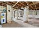 Unfinished basement with exposed beams and ductwork at 2704 Kool Park Ne Rd, Hickory, NC 28601