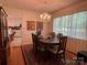 Bright dining room featuring a chandelier at 506 Hearne Farm Rd, Mount Gilead, NC 27306