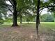 Beautiful large front yard features mature trees that provide plenty of shade at 506 Hearne Farm Rd, Mount Gilead, NC 27306