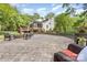 Spacious patio area with comfortable seating and a cozy fire pit, perfect for enjoying the outdoors at 6639 Camp Creek Rd, Lancaster, SC 29720