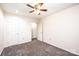 Bedroom with neutral paint, carpet, and a ceiling fan at 709 21St Ne Ave, Hickory, NC 28601