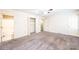Spacious main bedroom featuring a ceiling fan, large closet and neutral carpeting at 709 21St Ne Ave, Hickory, NC 28601
