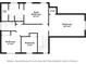 Second floor plan showing layout of the bedrooms, closets, and bathrooms at 8351 Rolling Meadows Ln, Huntersville, NC 28078