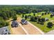 Aerial view of newly built homes on large lots surrounded by lush greenery at 1019 S Main St, Granite Quarry, NC 28146
