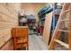 Basement storage room with built-in shelving and ample space for organizing belongings at 12101 Ranburne Rd, Mint Hill, NC 28227