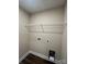 Laundry room with washer and dryer hookups and wood look flooring at 268 Hatley Ne Cir, Concord, NC 28025