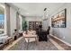 Elegant home office with comfortable seating and natural light at 5361 Mint Harbor Way # 0301, Charlotte, NC 28269