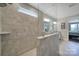Modern bathroom featuring a large shower with tile surround and glass partition at 537 Lincoln Quarters Ln, Fort Mill, SC 29708