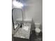 Bathroom with modern vanity, granite countertop, and updated fixtures at 961 Poplar Forest Rdg, Clover, SC 29710