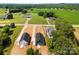 An aerial view of a row of homes in a new development showcasing landscape and neighborhood at 1017 S Main St, Granite Quarry, NC 28146