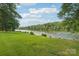 Expansive backyard leading to the river, perfect for outdoor activities at 3770 Buck Point Rd, Catawba, NC 28609