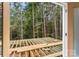 A wood deck with framing and tree views at 4615 Yellow Poplar Ln, Concord, NC 28025