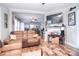 Open-concept living space with seamless flow to the kitchen, ideal for modern living at 502 Allison Nw St, Concord, NC 28025