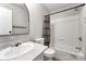 Clean bathroom with modern fixtures and a shower-tub combination at 1354 Springwood Ln, Rock Hill, SC 29730