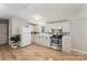 Modern kitchen featuring stainless steel appliances and stylish cabinetry at 1354 Springwood Ln, Rock Hill, SC 29730