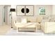 Bright living room featuring modern decor, a comfortable sectional sofa, and large windows at 1606 Swallow Tail Dr, Cramerton, NC 28012