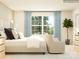 Cozy bedroom featuring a comfortable bed, bright window, and stylish furnishings at 1613 Swallow Tail Dr, Cramerton, NC 28012