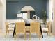 Contemporary dining room featuring stylish chairs, a modern table, and elegant decor at 1616 Swallow Tail Dr, Cramerton, NC 28012