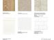 Selection of flooring, counter, and cabinet samples with modern color palettes for interior design at 143 Goorawing Ln, Mooresville, NC 28115
