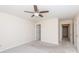 Bright bedroom with ceiling fan, doorway and closet providing ample space at 238 Pointe Cir, Rock Hill, SC 29732
