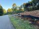 View of a cleared homesite near the road with erosion control fence in place at 1524 Conestoga Xing, Catawba, NC 28609