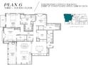 3-bedroom, 3.5-bathroom floor plan with office and deck at 409 Queens Rd # 301, Charlotte, NC 28207