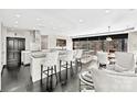 Modern kitchen with large island and breakfast bar at 435 S Tryon St # 800, Charlotte, NC 28202