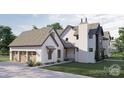 Beautiful home showcasing a three-car garage and modern architectural design at 4658 Sugar Plum Ln, Davidson, NC 28036